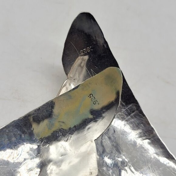 Stunning Hand Made Sterling Silver Statement Earrings Southwest Native Tribal - Picture 8 of 16